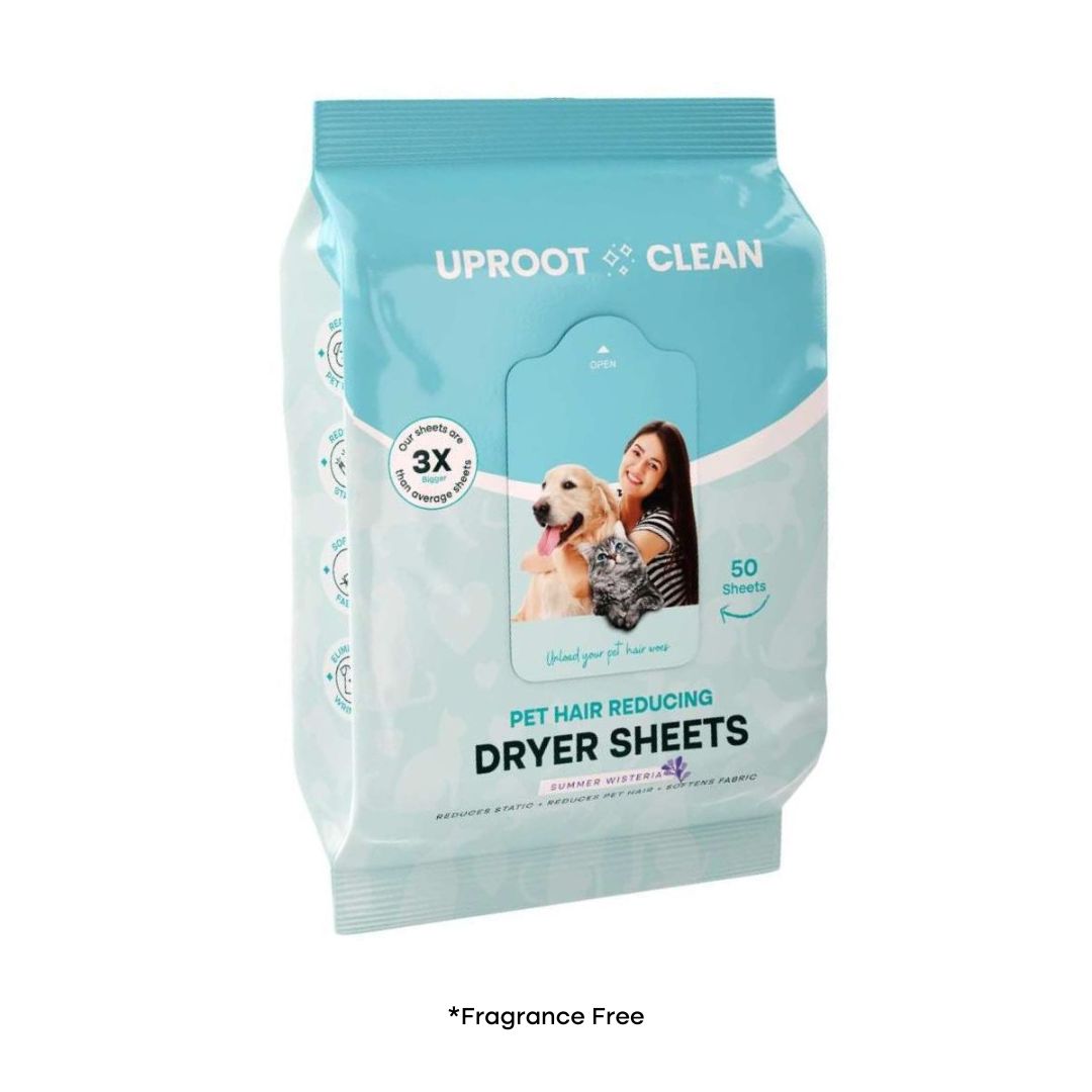 Pet Hair Dryer Sheets, 50 Count | Uproot Clean