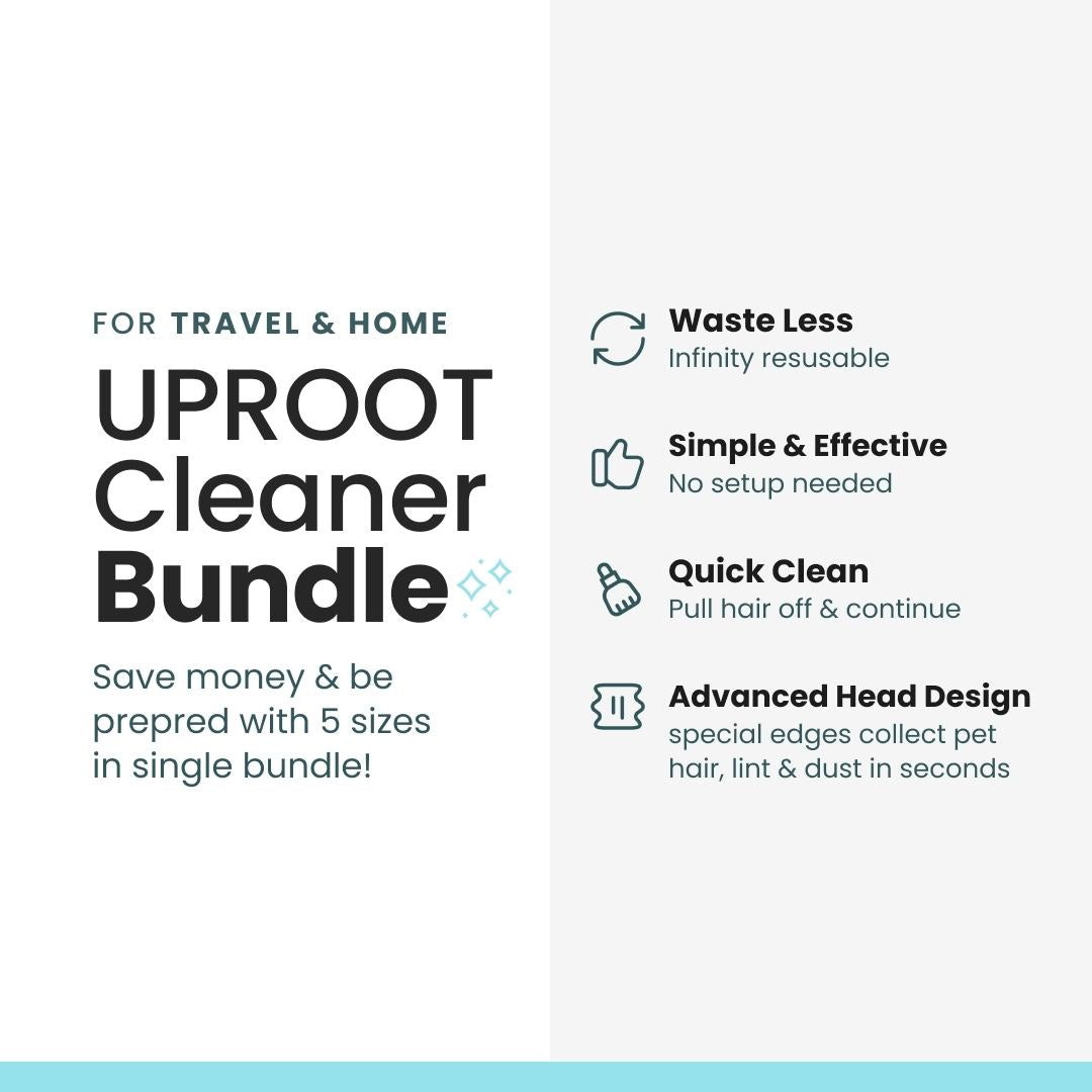Uproot Cleaner Bundle™ Pet Hair Remover Bundle