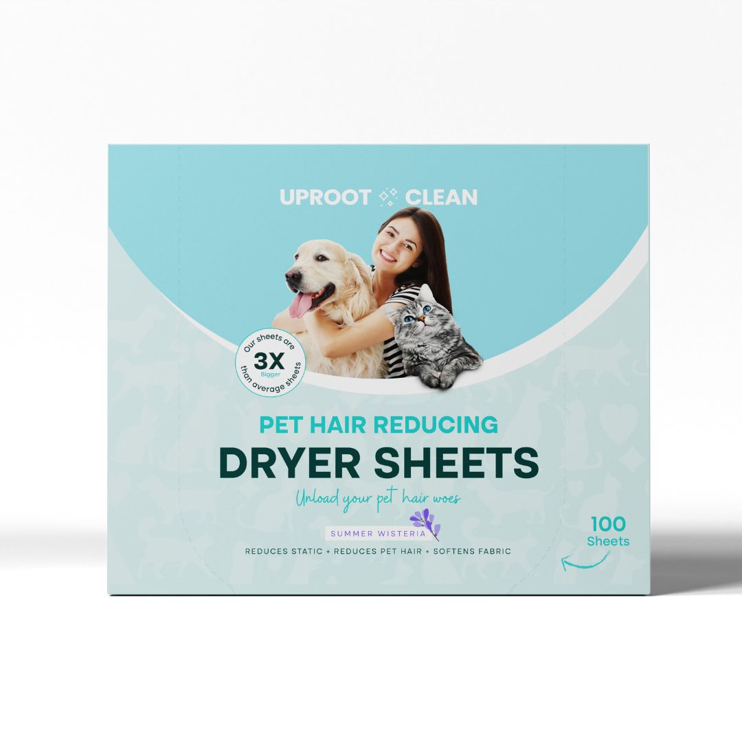 Pet Hair Dryer Sheets, 100 Count Uproot Clean